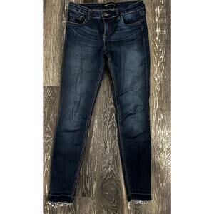 Prosperity Women’s Dark Wash Raw Edge Denim Jeans Size 28